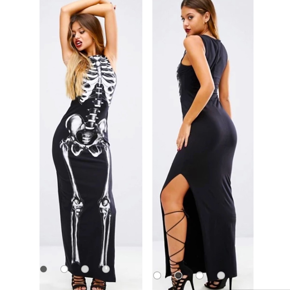 Skeleton Body Maxi Dress